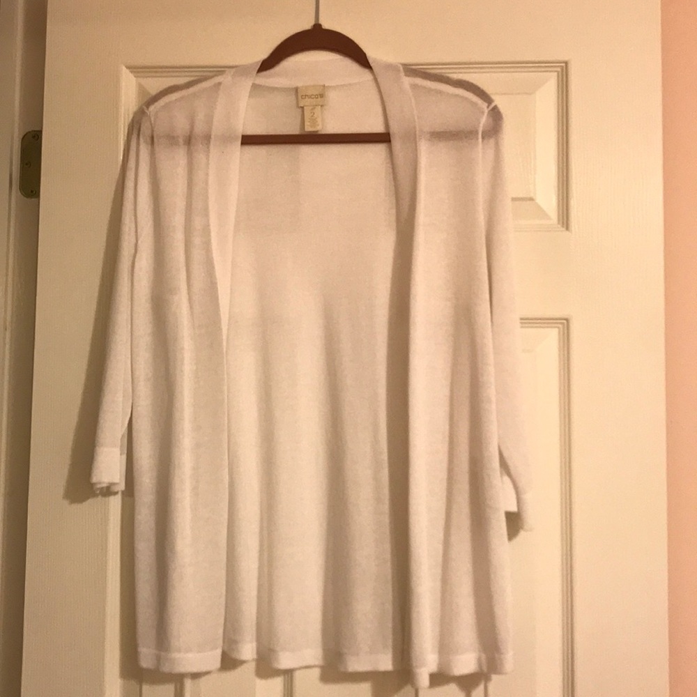 Chico's white light cardigan